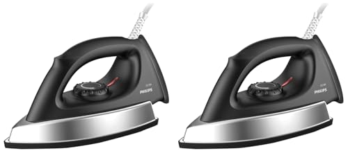 PHILIPS GC181 Heavy Weight 1000-Watt Dry Iron, Pack of 2, 1000 watts, Stainless Steel
