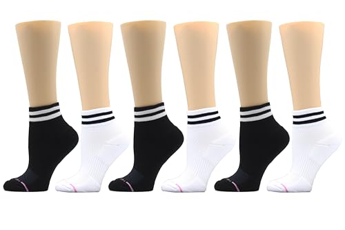 Image of Dr. Motion Solid Half-Cushion | Quarter Compression Socks For Women