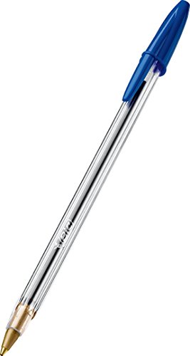 Image of Bic Cristal Stick Ball Pens, Medium Point, Blue, 2-Pack