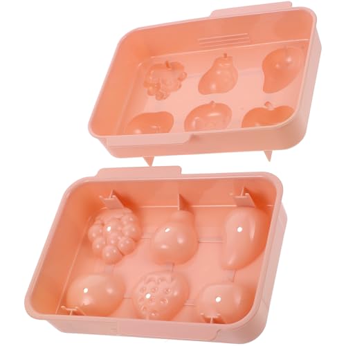 Molde para cubitos de hielo con forma de fruta 6 cavidades