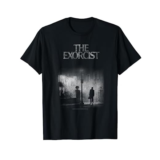 The Exorcist Mono Distressed Poster Camiseta