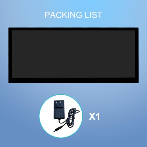 Image of VSDISPLAY 10.3'' Touch Monitor 1920x720 Supports USB Autoplay Split Screen | for Elevator Restaurants Supermarket Store Extra Advertising Display