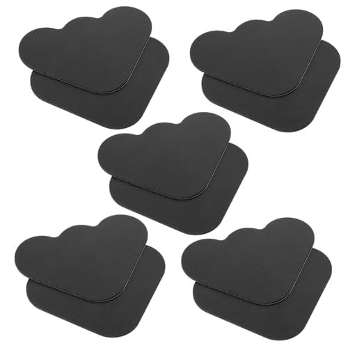 ERINGOGO 10 Piezas Pegatinas antideslizantes interior esquina área hogar apretones largo alfombra pegatinas alfombrilla para suelos de madera pinza para alfombra PU Black