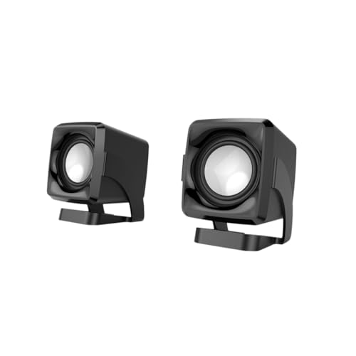 SHINEOFI 2piezas Altavoz Multimedia Portátil USB Caja De Sonido para Computadora Fácil De Usar y Compacto para Hogar y Oficina