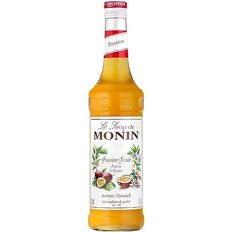 MONIN Premium Passion Fruit Syrup 700ml for Cocktails and Mocktails. Vegan-Friendly, Allergen-Free, 100 Percent Natural Flavours and Colourings. Perfect for Passionfruit Martinis Cover