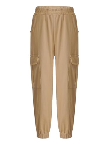 Boys Cargo Pants Elastic Waist Casual Jogging Trousers Bottom Jogger Pants Sweatpants for Kids 6-14 Years2