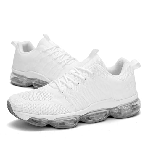 Image of Socviis Men's Air Cushion Running Shoes Breathable Tennis Fashion Sneakers Non Slip Workout Casual Sport Shoes Gym Training Comfortable Walking Shoes