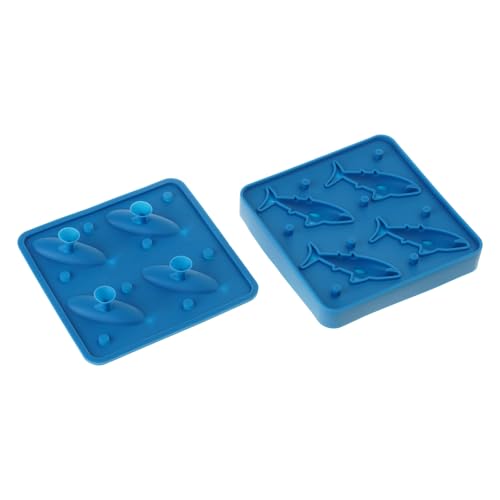 Bandeja de hielo flexible de silicona forma de pez miniatura 1