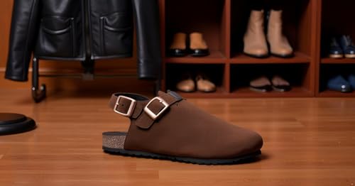 Image of Big Fox Light Weight PU Cork Backstrap Sandals for Men
