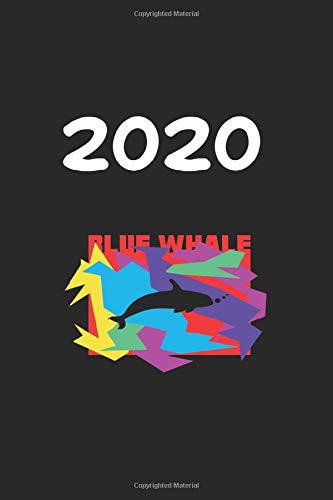 Daily Planner And Appointment Calendar 2020: Bluewhale Animal Daily Planner And Appointment Calendar For 2020 With 366 White Pages