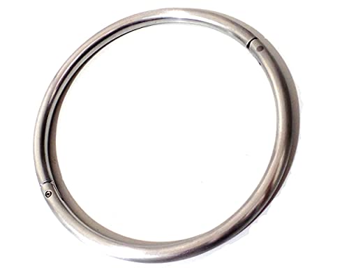 Cuffstore Lightweight Locking Satin Aluminum Eternity Metal BDSM Collar