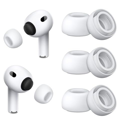 Image of Foam-Infused Ear Tips Replacement Compatible with AirPods Pro 3 (2025), Superior Comfort, Enhanced Noise Cancellation, Secure Fit, Excellent Sound Quality (XX-Small, 3 Pairs)