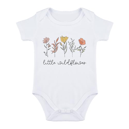 Image of SproutJoy Little Wild Flower Baby Bodysuit Floral Bodysuit Baby Girl Cute Romper Babies Girl Clothes