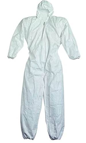Monos protectores de polipropileno desechables con capucha lote de 10 unidades 7
