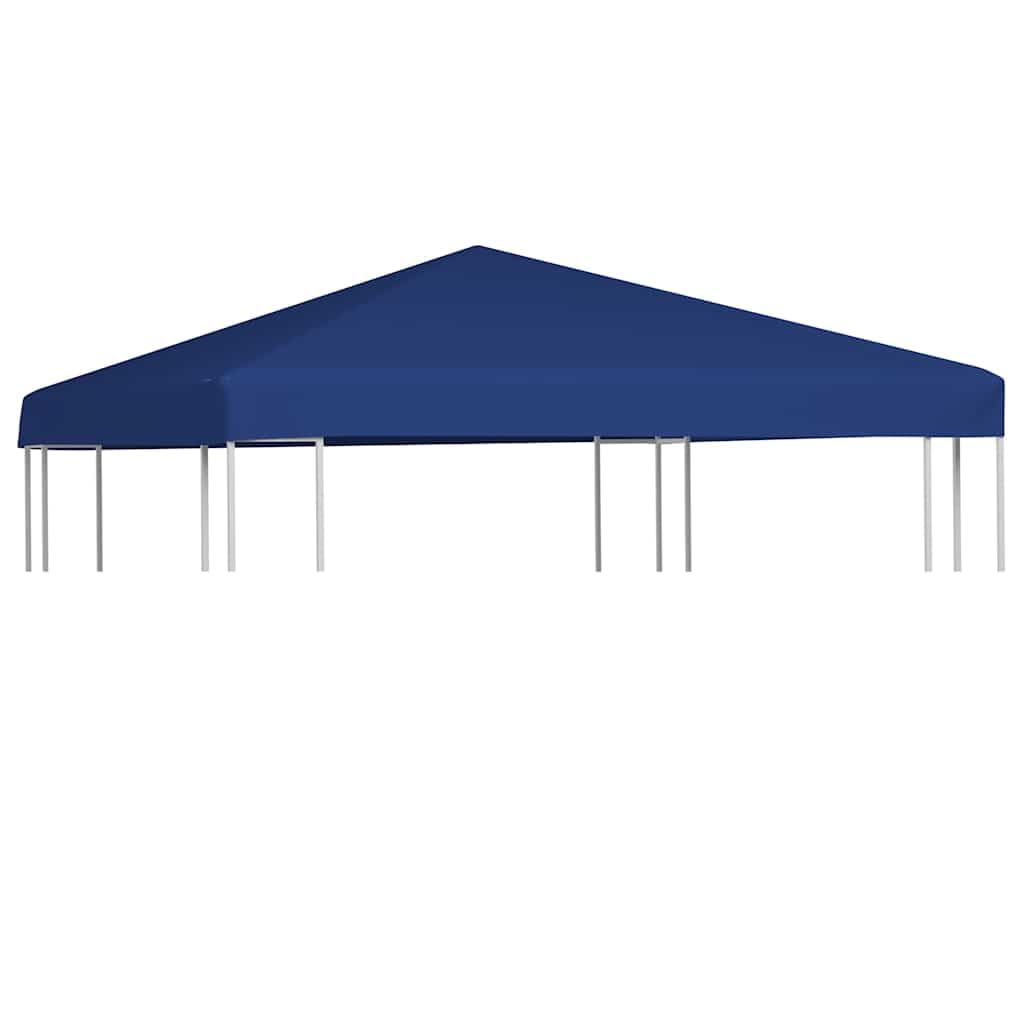 Toit de tonnelle bleu imperméable pour protéger votre salon de jardin des intempéries