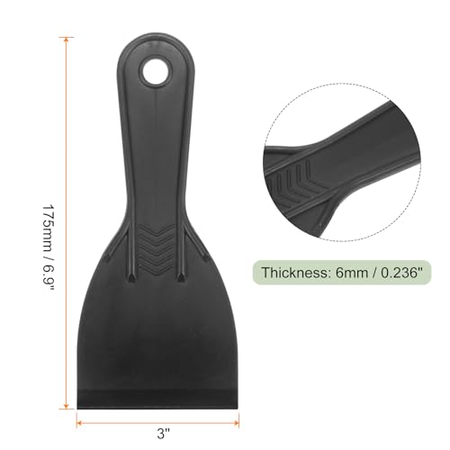 Harfington HTA231122HH000863 10Pcs Putty Scraper 3 Inch Width 6Mm Thin Flexible Plastic Putty Knives thumb #1