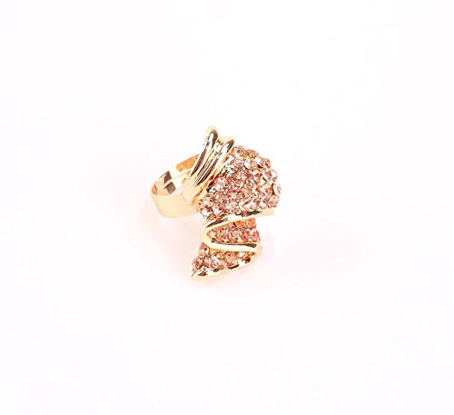 Wang Fashion Women 18K Gold Plated Champagne Rhinestone Africa Dubai Wedding Party Necklace Jewelry Set #TOP7