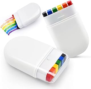 Rainbow Pride Flag Face Paint - Gay Pride Rainbow Stripe Fan Brush Stick, Face and Body Paint for Gay Pride Parade, Pride Month Celebrations, Cosplay, Party, and Halloween Makeup (2 Pack)