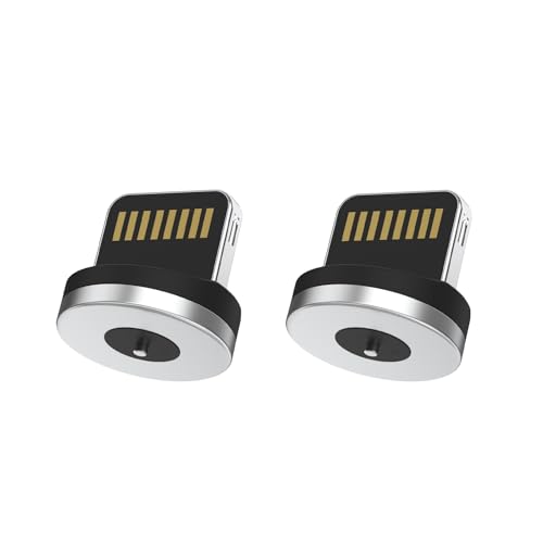 2 Magnetic Connectors for Charging Station &amp; Charging Case (Lightning, 1-Pin)