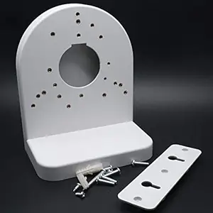 Jenix IP Camera Wall Mount Bracket I L Shape Wall Mount Bracket Stand for CCTV Dome Camera, IP Security Camera I White Color 145x170mm