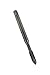 Dormer EP016H Powdered-Metal Steel Machine Spiral Point Threading Tap, Black Oxide Finish, Round with Square End Shank, Plug Chamfer, M12-1.75mm Thread Size, 9.0mm Shank Diameter