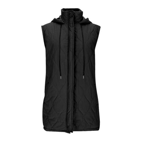 Chaleco de plumas largo para mujer ideal para paseos cotidianos en invierno 3