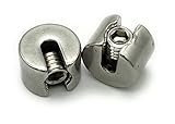 Klemmstopper Stoppklemme Edelstahl V4A | Drahtseil Ø 2mm | 2 Stück | Größe und Menge WÄHLBAR | Drahtseilklemme Drahtklemme (Ø 2mm, 2 Stück)