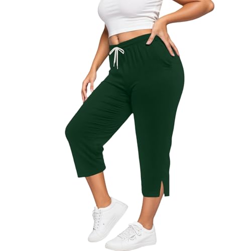 Pantalon avec poches pratique et doux pour exercice en grande taille