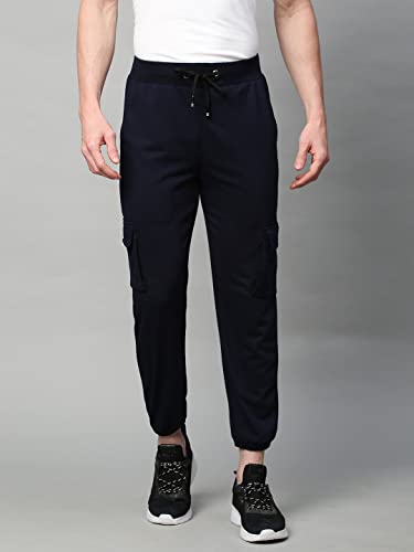Image of Kraasa Men's Stylish Relaxed Regular Fit Cargos Trousers