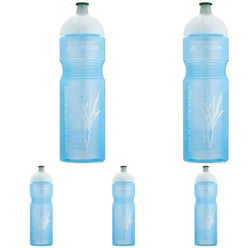 VAUDE Trinkflaschen Bike Bottle Organic, 0,75l, blue, one Size, 30376 (Packung mit 5)