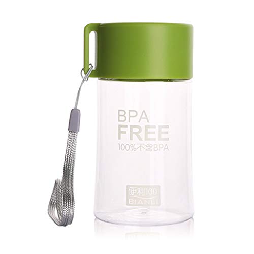 chenpaif 150 ml Botella de Agua de plástico Mini Botella de Agua Linda para niños Botella de Agua portátil a Prueba de Fugas pequeña Cover