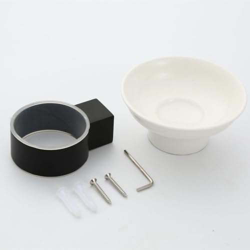 Jabonera negra de diseño elegante en hardware de baño moderno 4