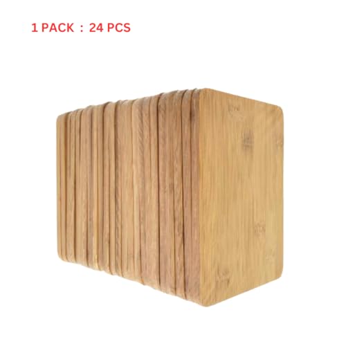 Set de 24 tablas de cortar rectangular 20x15 cm bambú miniatura 2