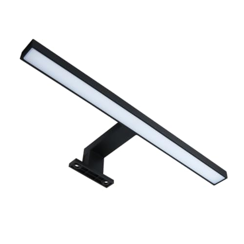 Designlight Aplique LED espejo baño waterproof – IP44 certificado. Modelo 30 cm – Lámpara de espejo LED para baño (negro)