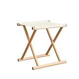 RUNCAN 丸足胡床 白木白布神社用 寺院用 椅子 寺院本堂の法事・法要、和室の催事、足腰や膝の悪い方に最適 ホワイト (40*35*42cm)