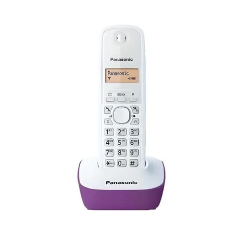 Teléfono Panasonic KX-TG1611FRW morado para llamadas en el hogar 2
