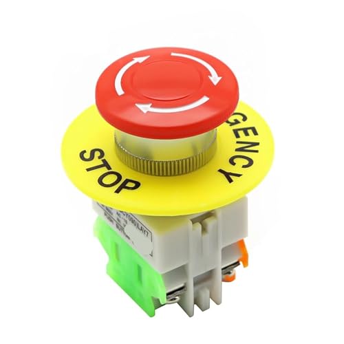 Bouton d'arrêt d'urgence pour ascenseur et machines industrielles 1NO 1NC