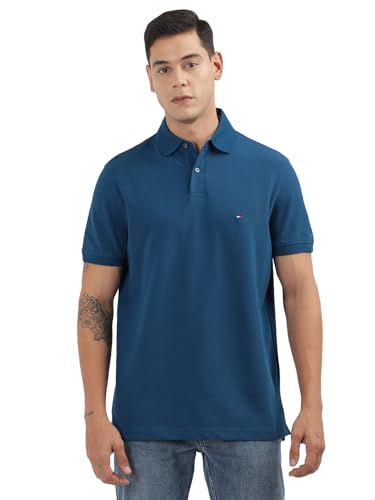Image of Tommy Hilfiger Men's Cotton Regular Fit Polo T-Shirt