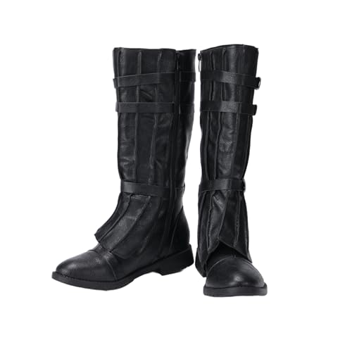 Movie Skywalker Kylo Ren Cosplay Shoes Men Medieval Renaissance Pirate Tall Boot4