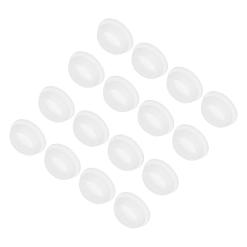 Image of MECCANIXITY 16pcs Silicone Snap in Locking Hole Plugs,20mm /0.8 Inch Mounting Diameter Narrow Groove Width 2mm Panel Seal Cover Round for Kitchen Bulkheads Waterproof Sealing Plugs Clear