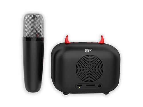 Enceinte karaoke Bluetooth CGV Diablo micro sans fil rechargeable compatible smartphone tablette - 2