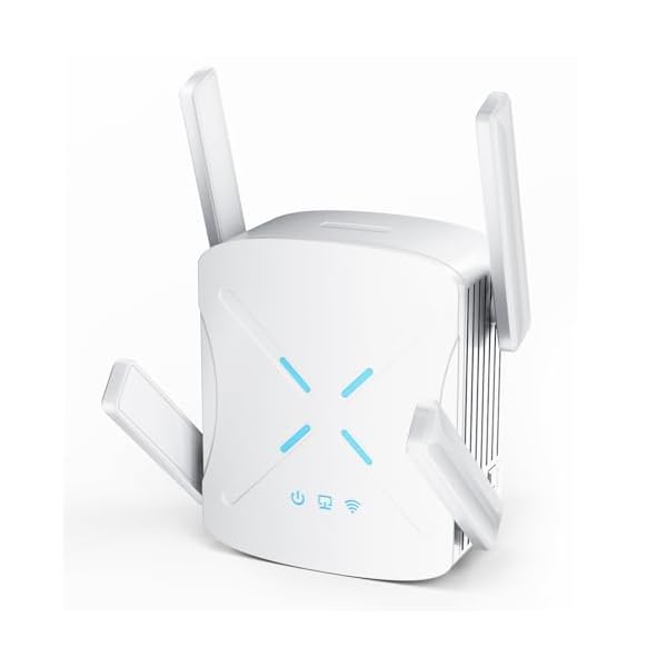 2024 WiFi 6 Extender Signal Booster, 2.4Gb/s Speed Longest Range Up to 12,000 sq.ft, Internet Repeater with Ethernet Port for Home, Wireless Extendtecc Quick Setup, Dual Band(5GHz / 2.4GHz)