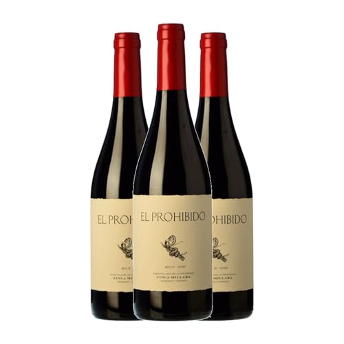 Míllara El Prohibido Joven 75 cl Vino tinto (Caja de 3 Botellas de 75 cl)