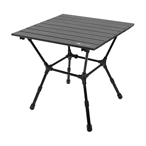 Moon Lence Aluminum Outdoor Folding Table Camp Table Ultralight Compact with Carry Bag for Travel, Beach, Picnic, Backyards, BBQ and Party Cover
