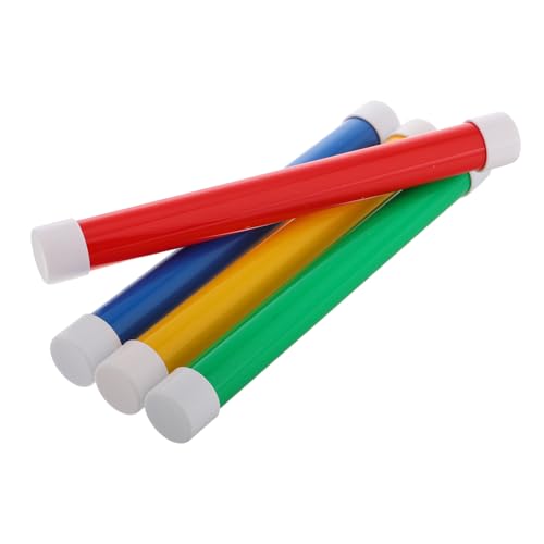 KONTONTY 25cm Boys and Girls Relay Rods Lightweight Running Sticks Grip for School Sports and Outdoor Games Sensory Training Kit