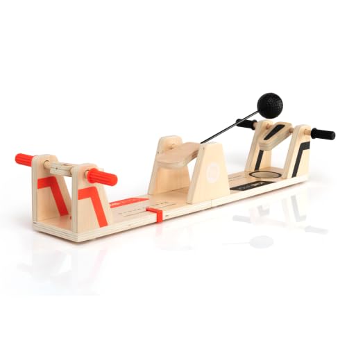 Image of Fat Brain Toys FatBrainToysFatBrainToysVolleyShot-Wooden2PlayerGames,TabletopGamesandFamilyGamesforKids&Adults,ToysforAges8-13+ | Family and party game made of wood. Hand-eye coordination, reflexes, concentration. All ages, kids to adults, 8 years and up.