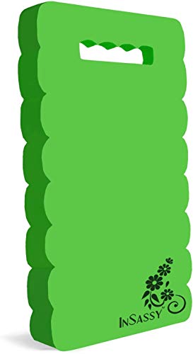 InSassy Garden Kneeler Pad - Kneeling Mat for Gardening Baby Bath Yoga Exercise & Prayer - High Density Foam Knee Pad for Work (22