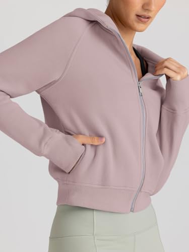 Image of Trendy Queen Womens Zip Up Hoodies Cropped Jackets Fall Clothes 2026