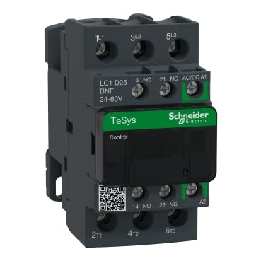 Contacteur 3P AC3 25A 440V commande basse tension 24V 48V AC DC