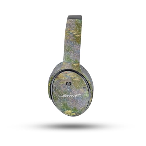 Image of MightySkins Glossy Glitter Skin Compatible with Bose QuietComfort 35 II Headphones - Water Lilies | Protective, Durable High-Gloss Glitter Finish | Easy to Apply
